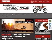 Tablet Screenshot of mickextanceexperience.com
